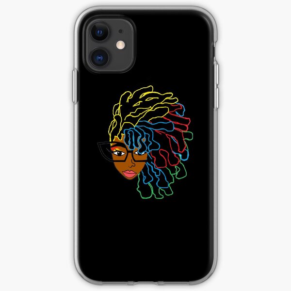Natural Hair Dreadlock Beauty Design 1 iPhone Soft Case