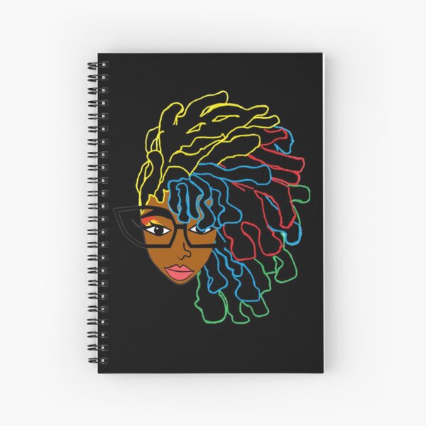 Natural Hair Dreadlock Beauty Design 1 Spiral Notebook