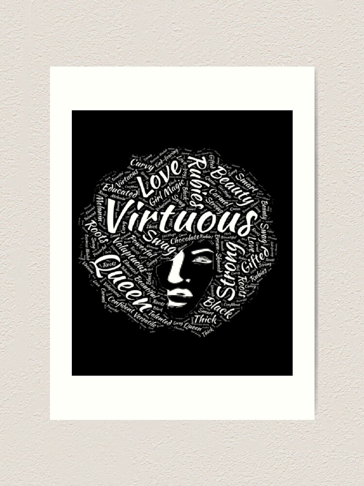 Natural Hair T Shirt For Black Women Word Terms Afro Shirt Art