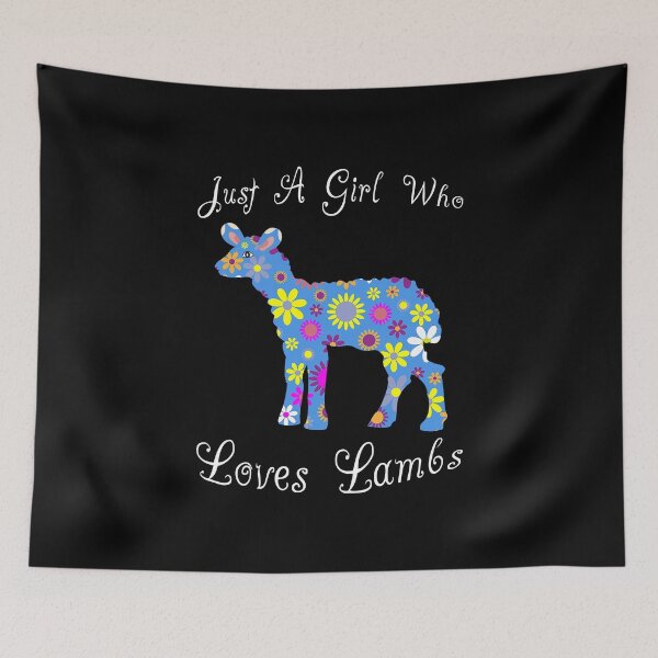 Item preview, Just A Girl Who Loves Lambs designed and sold by cartba.