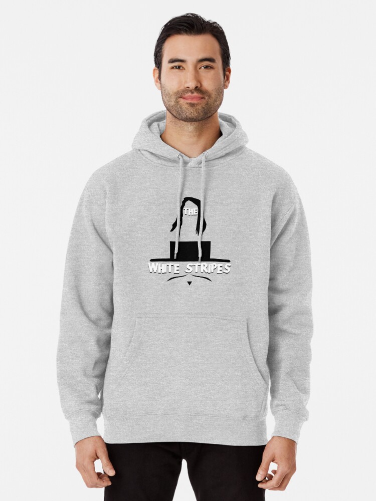 hoodie with white stripes