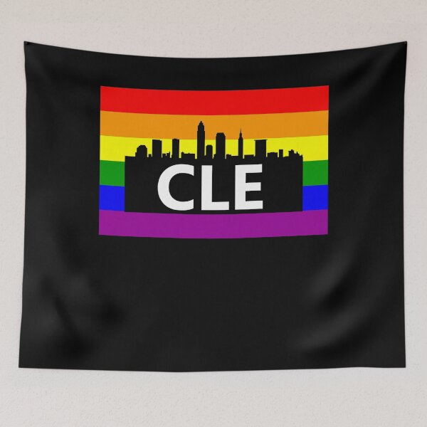 Item preview, Cleveland Ohio Gay Pride Shirt - Cleveland  LGBT Rainbow Flag Shirt - Cleveland Gay Pride designed and sold by Galvanized.