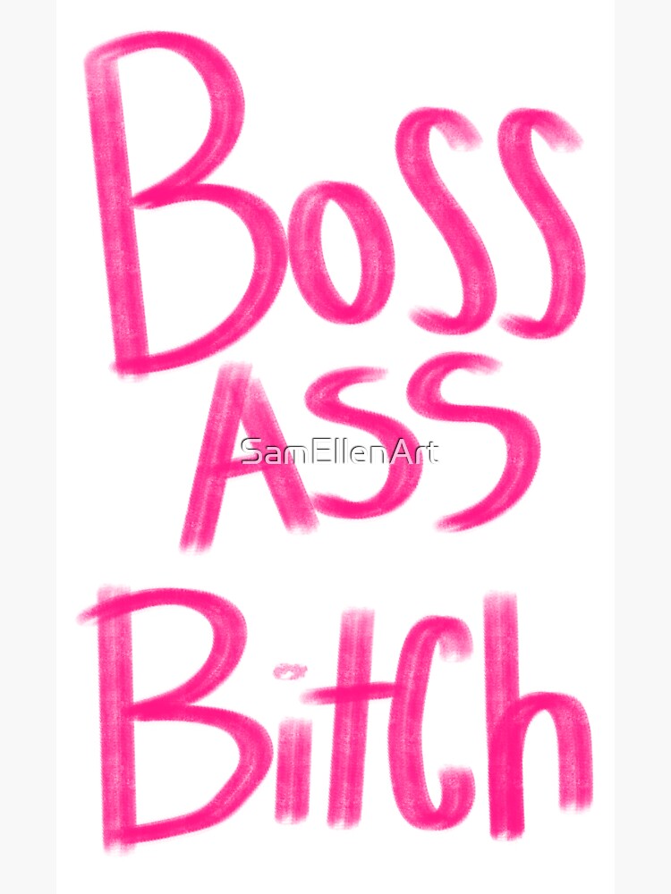 Boss Bitch Sticker for Sale by midwifesmarket