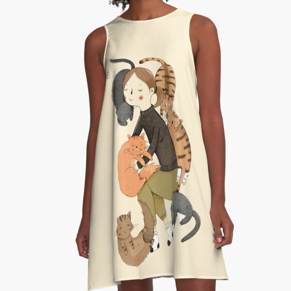 Cat Love A-Line Dress
