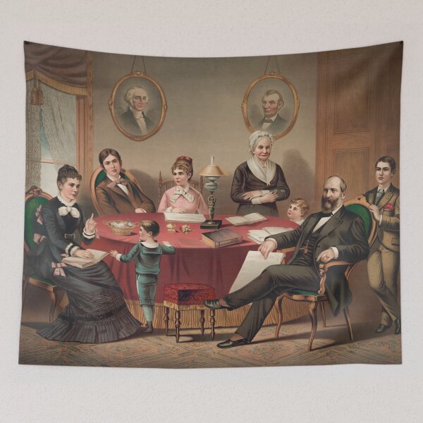 Item preview, President Garfield and His Family - 1881 designed and sold by warishellstore.
