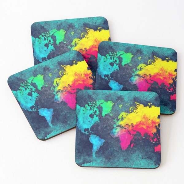 Item preview, world map colors #map #world designed and sold by JBJart.