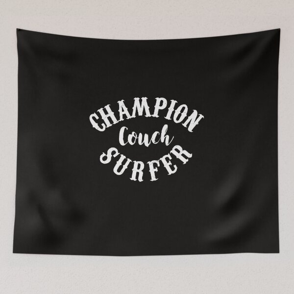 Item preview, Funny Couch Surfer Champion designed and sold by wordsonly.