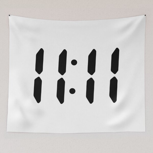 Aperçu de l'œuvre 11:11 Faire un vœu - Noir créée et vendue par ellipsedCo.