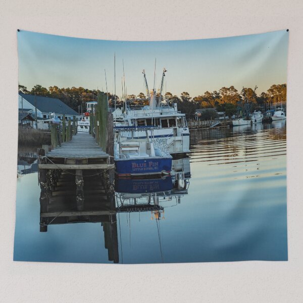 Item preview,  Boats in a river designed and sold by KensLensDesigns.