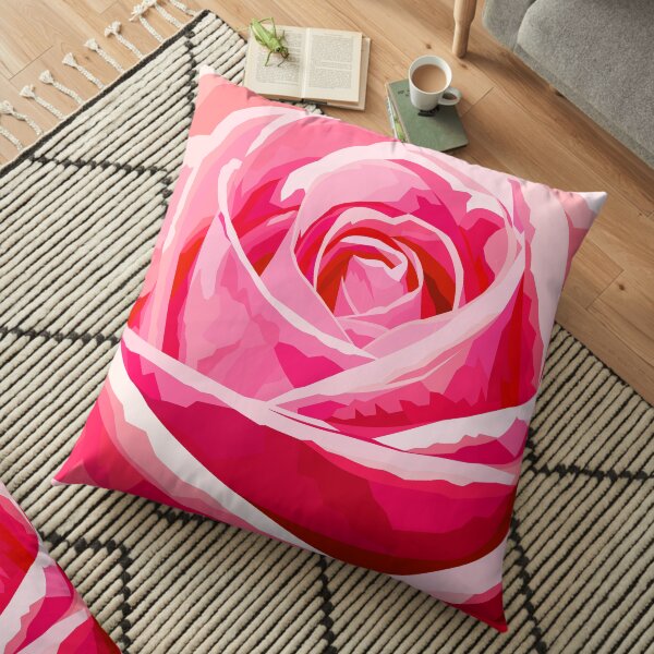 Pink rose Floor Pillow