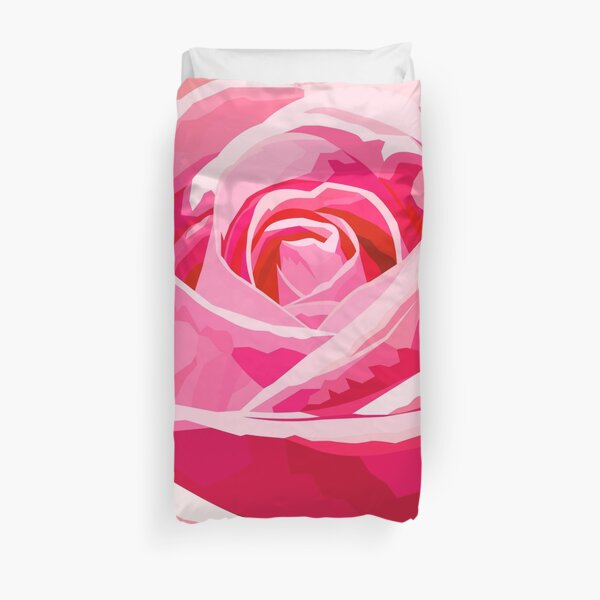 Pink rose Duvet Cover