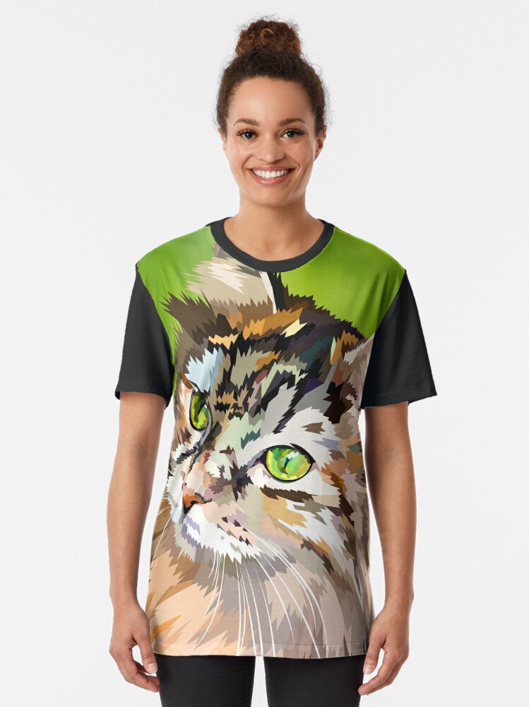 Alternate view of Cute cat Graphic T-Shirt