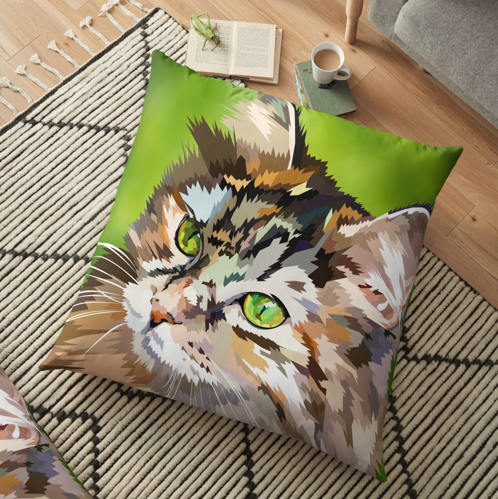 Cute cat Floor Pillow