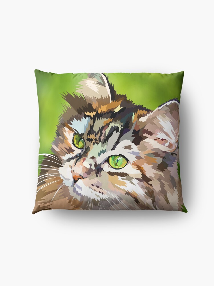 Alternate view of Cute cat Floor Pillow