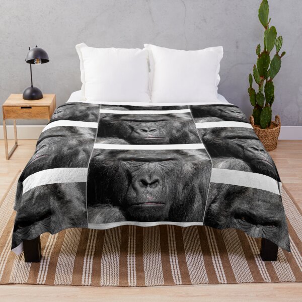 Item preview, gorilla,monkey,chimpanzee,ape,wildlife,animal photography,silver back,animal lover,pet lover,monkey staring sideways designed and sold by Urban Binge.