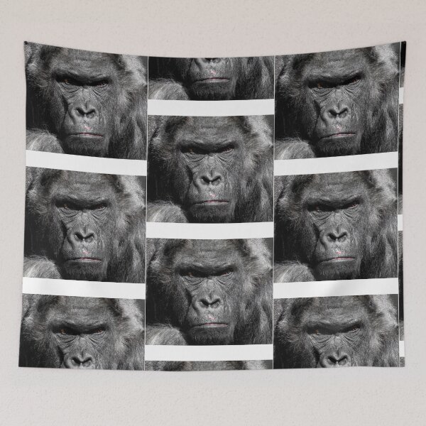 Item preview, gorilla,monkey,chimpanzee,ape,wildlife,animal photography,silver back,animal lover,pet lover,monkey staring sideways designed and sold by Urban Binge.