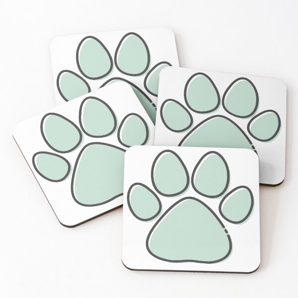 Item preview, animal paw,paw print,feet,dog,puppy,canine,animal lover,pet lover,pet paw,cyan colour,black colour,mood describing,fun designed and sold by Urban Binge.