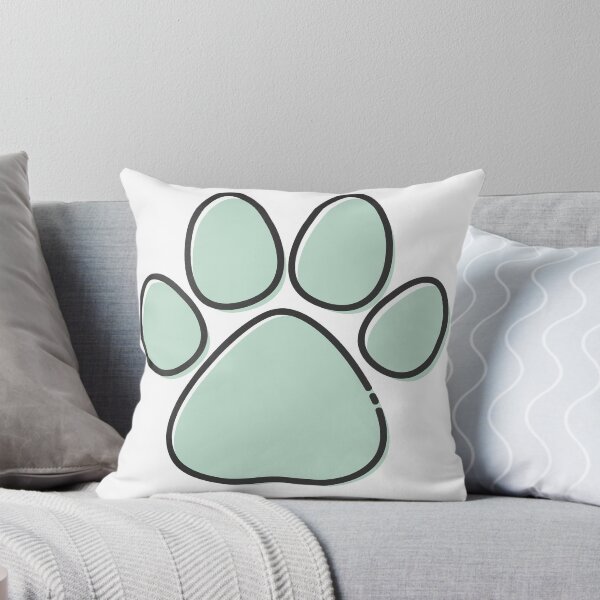 Item preview, animal paw,paw print,feet,dog,puppy,canine,animal lover,pet lover,pet paw,cyan colour,black colour,mood describing,fun designed and sold by Urban Binge.