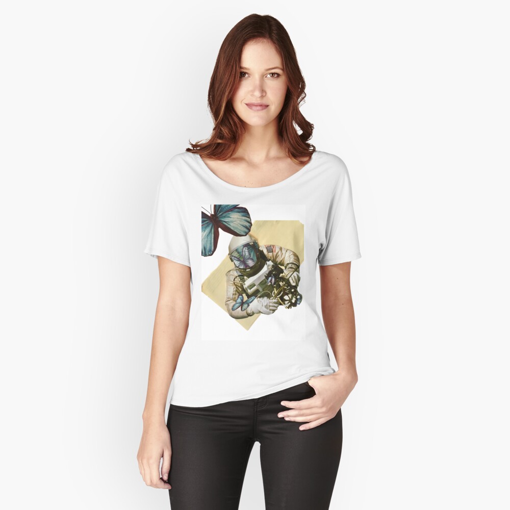 Schmetterlinge im Weltall Loose Fit T-Shirt