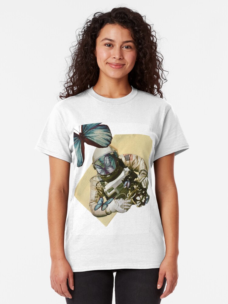 Alternative Ansicht von Schmetterlinge im Weltall Classic T-Shirt