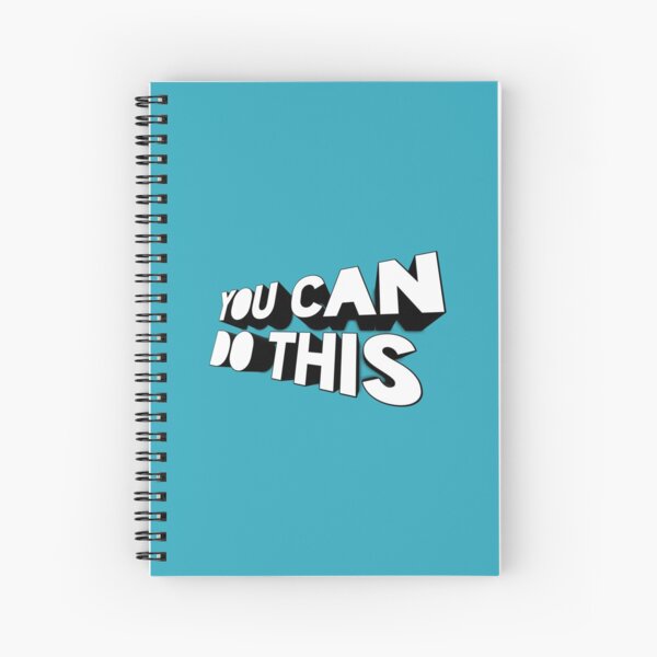 YOU CAN DO THIS // slant Spiral Notebook