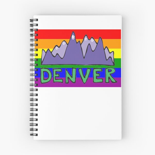 Item preview, Denver Gay Pride Shirt - Denver LGBT Rainbow Flag Shirt - Denver Colorado Gay Pride designed and sold by Galvanized.