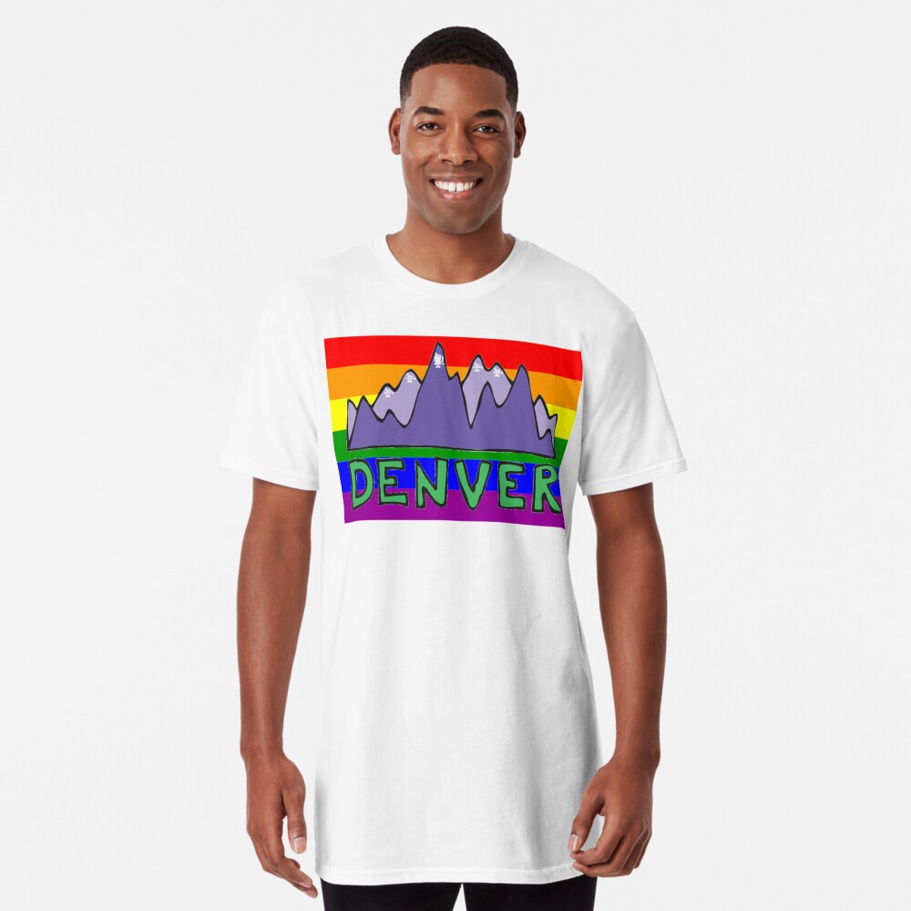 "Denver Gay Pride Shirt Denver LGBT Rainbow Flag Shirt Denver