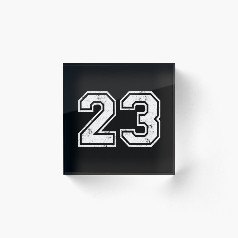 Premium AI Image  A framed jersey with the number 23 on it