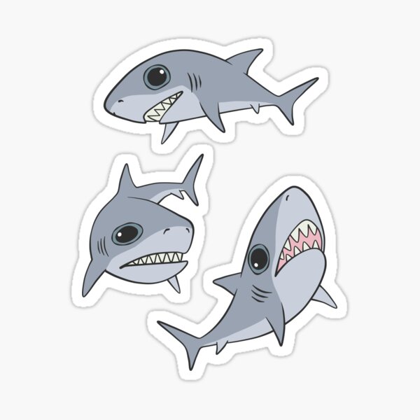 Böse Haie Sticker Set Sticker