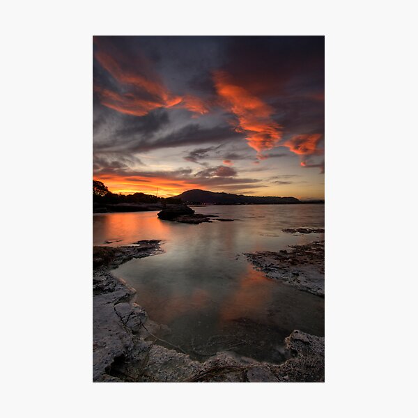 Sulfur Point, Lake Rotorua Photographic Print