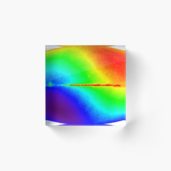 #Map #dipole #anisotropy #background #radiation Colorfulness abstract science bright illustration shape futuristic horizontal colors large Acrylic Block