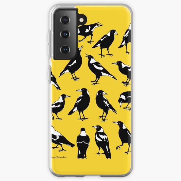 AUSTRALIAN MAGPIES - tee shirts, other garments & homewares Samsung Galaxy Soft Case