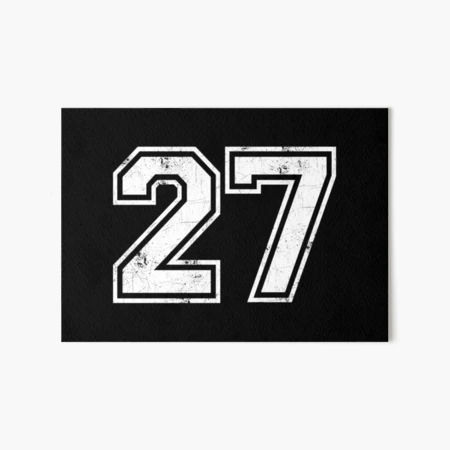 27 jersey jerseys number 27 jersey Sport Art Board Print by THE SUPERIORS SHIRT SHOP Redbubble