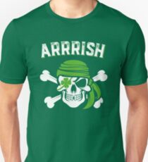 Arrish Irish Pirate Funny St Patricks Day Unisex T-Shirt