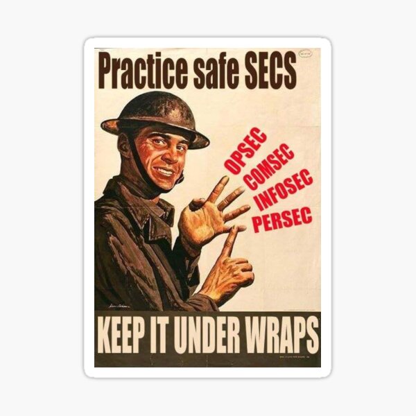 Practice Safe Secs! Sticker