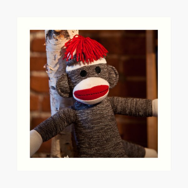 Sock Monkey Art Print