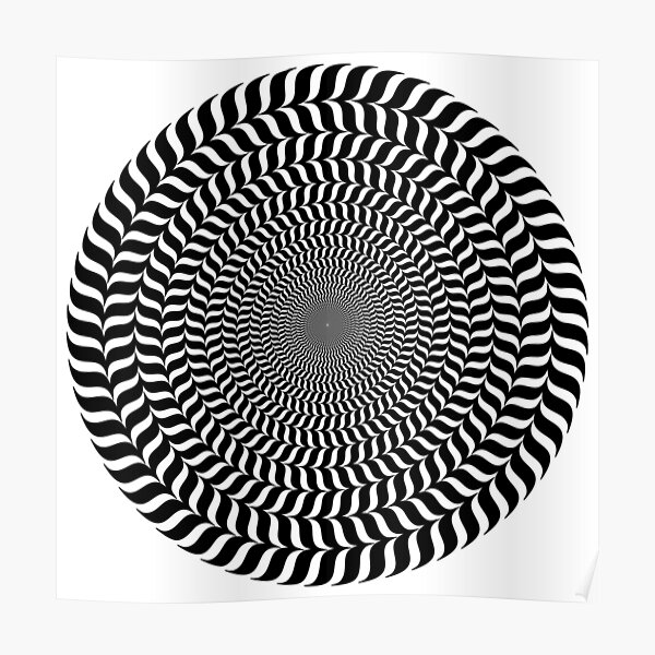 "Moving Circle Optical Illusion" Poster for Sale by Dator Redbubble