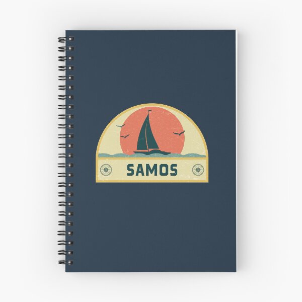 Item preview, Vintage Samos Greece Sailing Vacation Badge designed and sold by dk80.