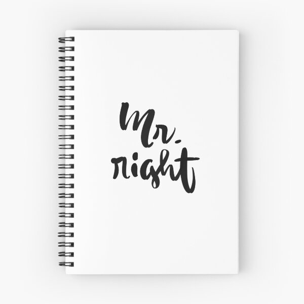 Item preview, Mr Right Brush Lettering Calligraphy Inspiration Quote designed and sold by simplylettering.