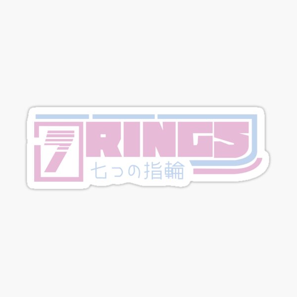 7 RINGS Pegatina