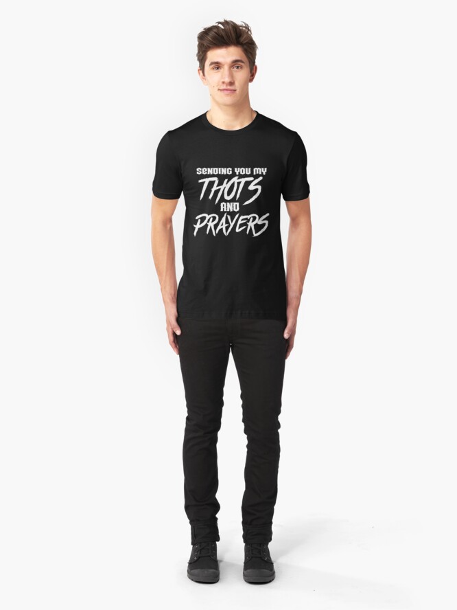 Alternate view of Thots and Prayers - Hard Rock Edition Slim Fit T-Shirt
