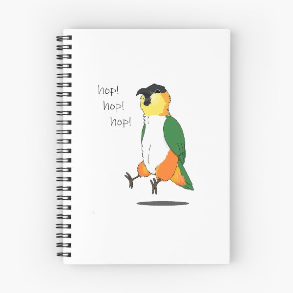 Item preview, Hop!Hop!Hop! Blackheaded Caique designed and sold by Rainnydae.
