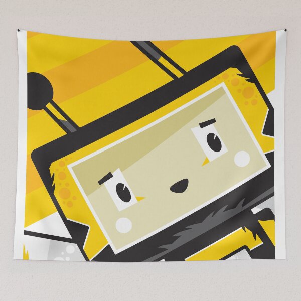 Item preview, Cute Cartoon Block Honey Bee Character designed and sold by MurphyCreative.