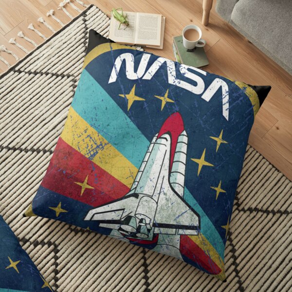 NASA Logo Retro Vintage Floor Pillow