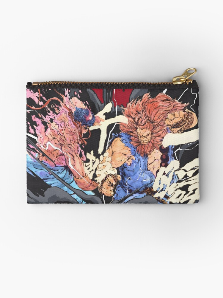 The Raging Demons Kage Evil Ryu Vs Akuma Street Fighter Zipper Pouch By Cpacarts Redbubble