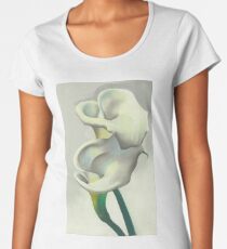Zwei Calla-Lilien zusammen von Georgia O'Keeffe Frauen Premium T-Shirts