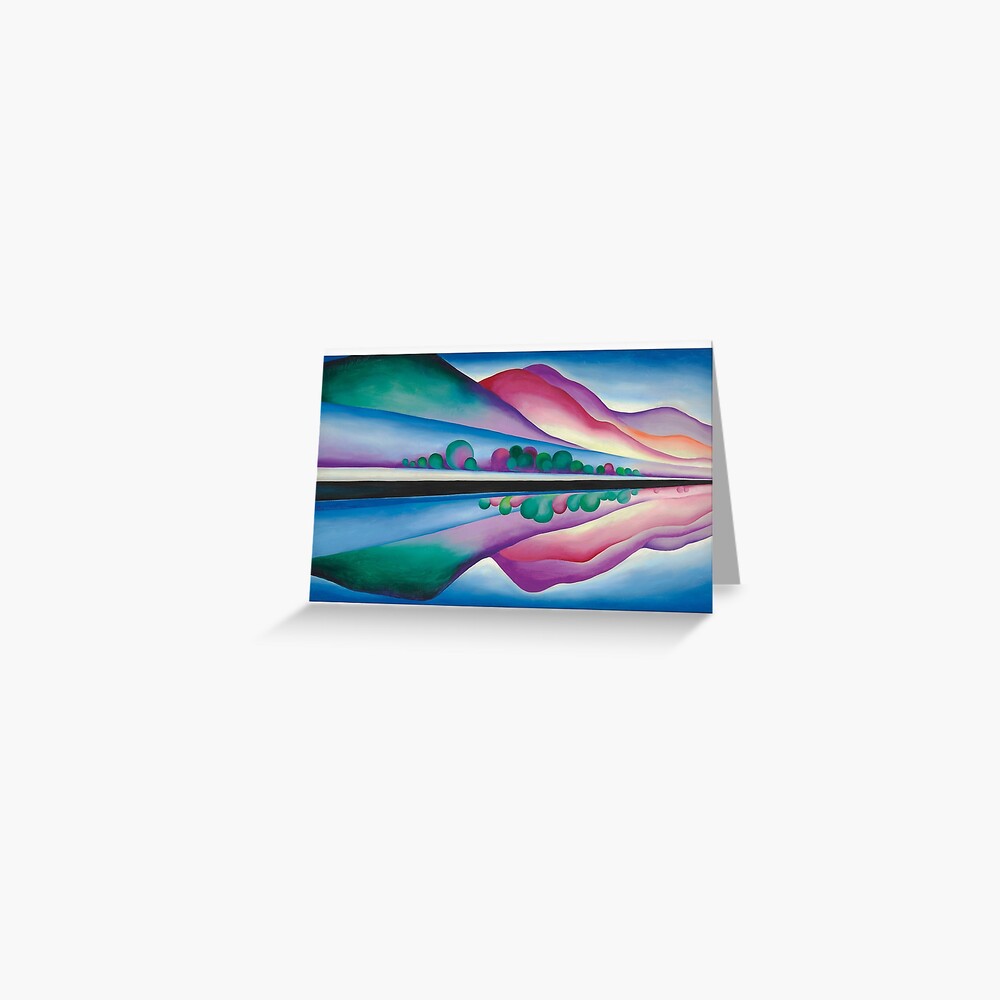 Lake George Reflection by Georgia O'Keeffe Greeting Card
