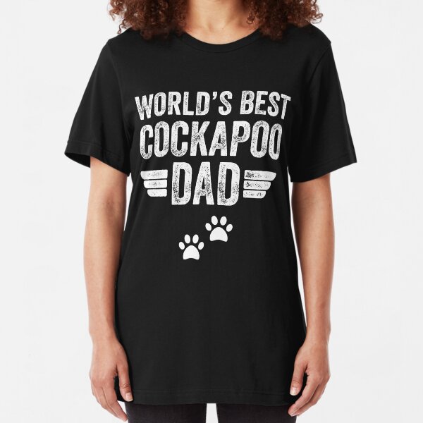 cockapoo dad grandad mum or grandma dog walking t shirt