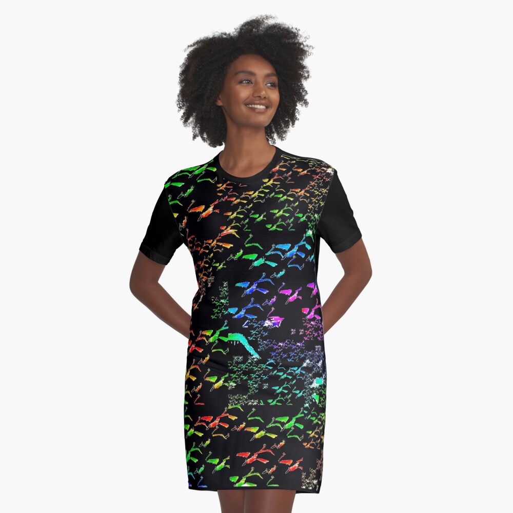 Item preview, Graphic T-Shirt Dress designed and sold by bywhacky.