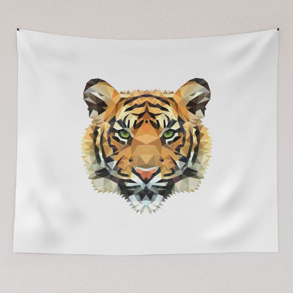 Item preview, Tiger Polygon Lion Cat of Prey designed and sold by digidesign.